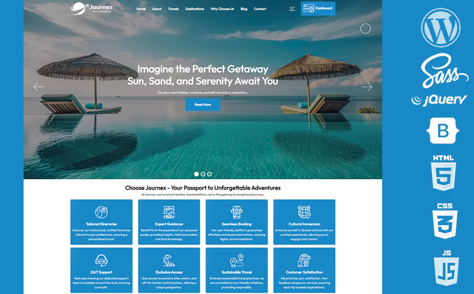 Journex - Travel Booking WordPress Theme