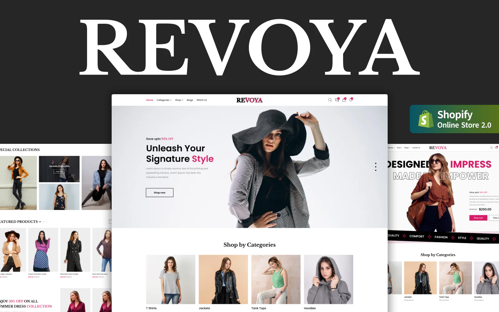 Revoya - Clothing & Fashion Store Shopify Theme OS 2.0